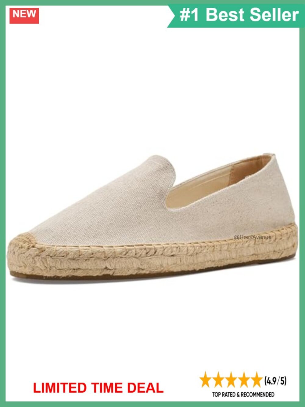 Soludos Smoking Platform Espadrille Cotton Slip-On Casual Shoe